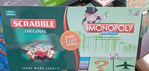 2 in 1 Original Scrabble and Monopoly Gam6