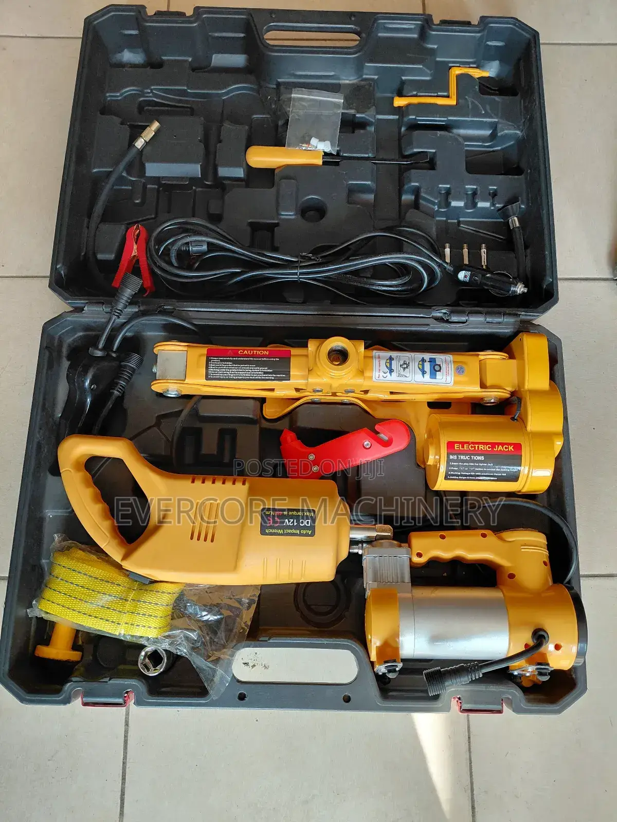 Heavy Duty Car Rescue Tool Set With Compressor.