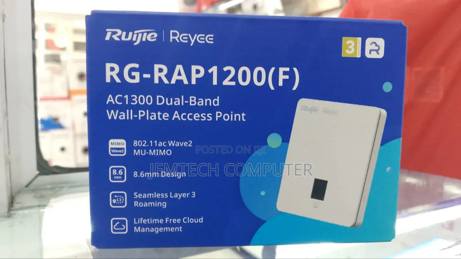 Rg-Rap1200(F) Ruijie Wi-Fi 5 1267mbps in-Wall Access Point