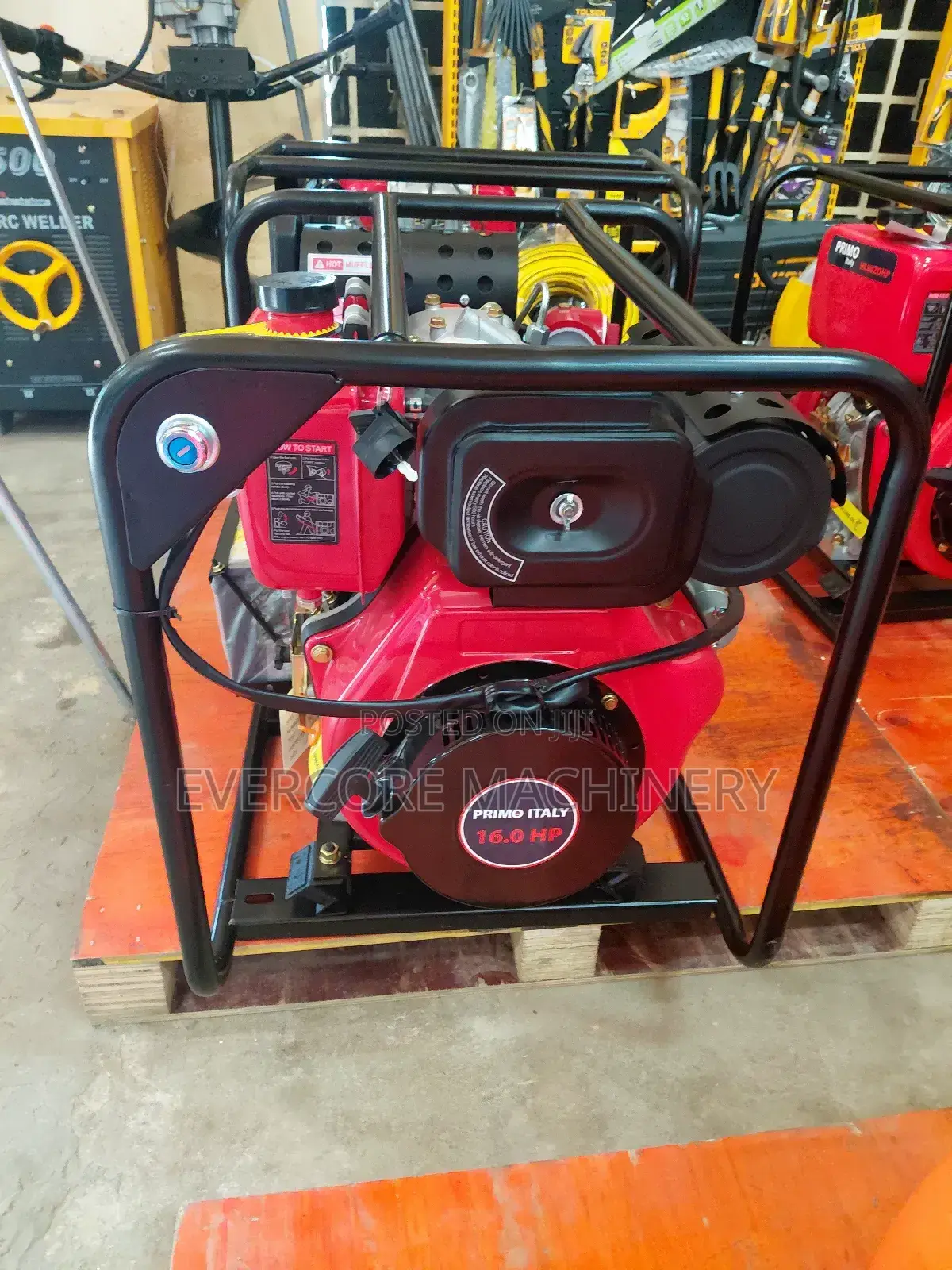 Primo Italy 16hp Diesel High-Pressure 4inch Water Pump Keystart.