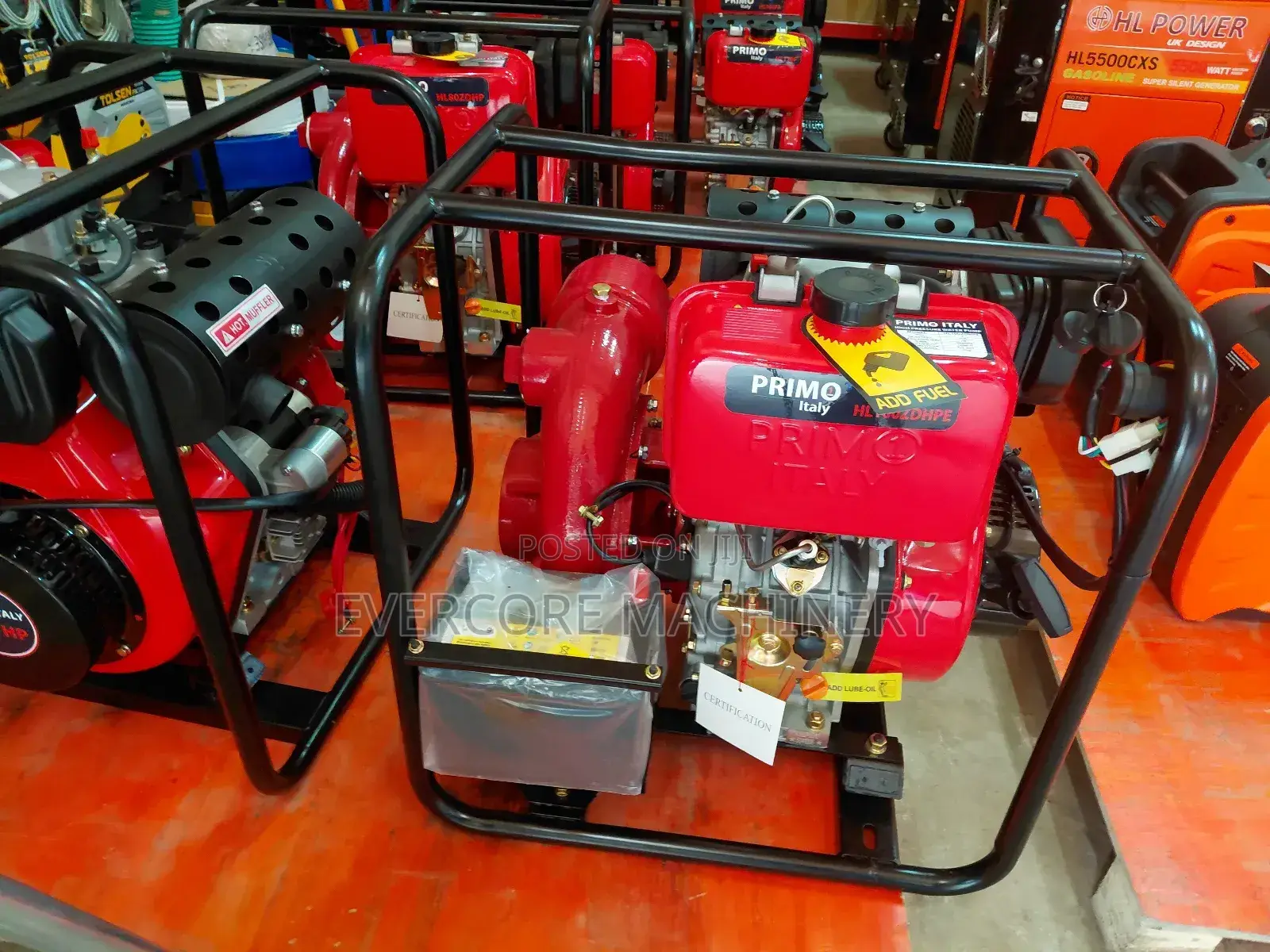 Primo Italy 16hp Diesel High-Pressure 4inch Water Pump Keystart.