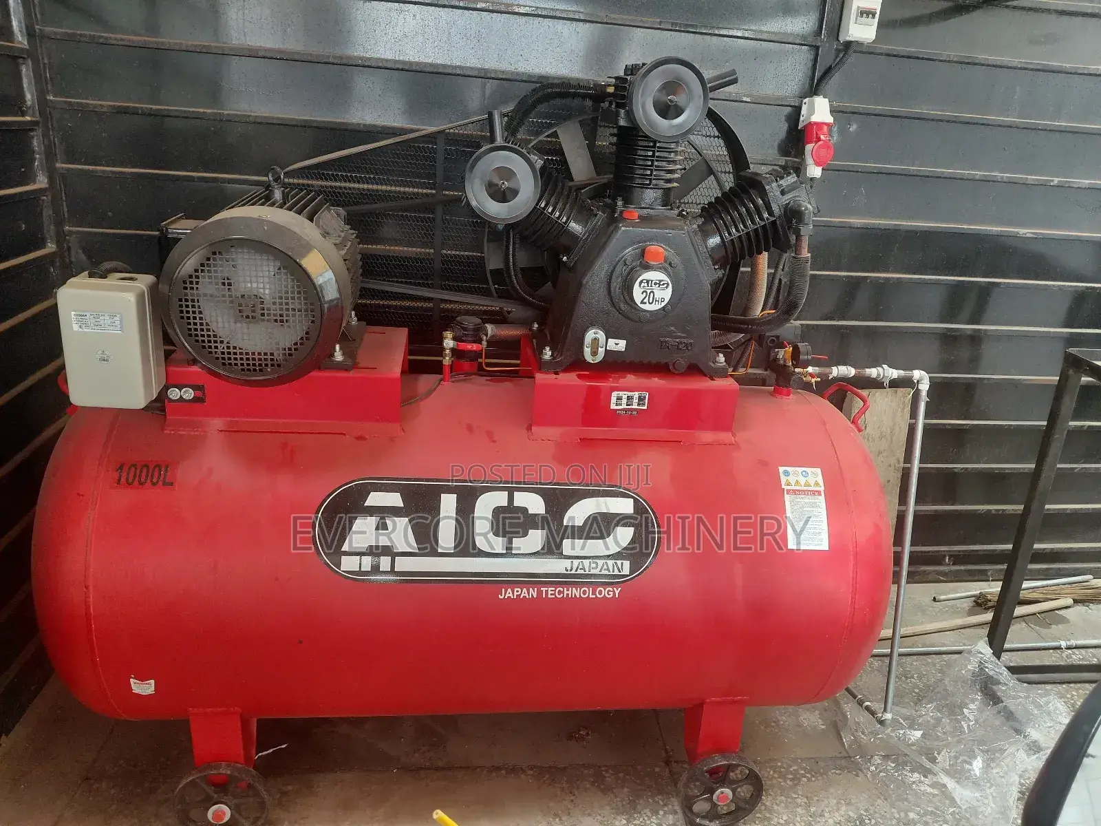 Aico Japan 1000 Litres Three Phase Air Compressor Heavy Duty