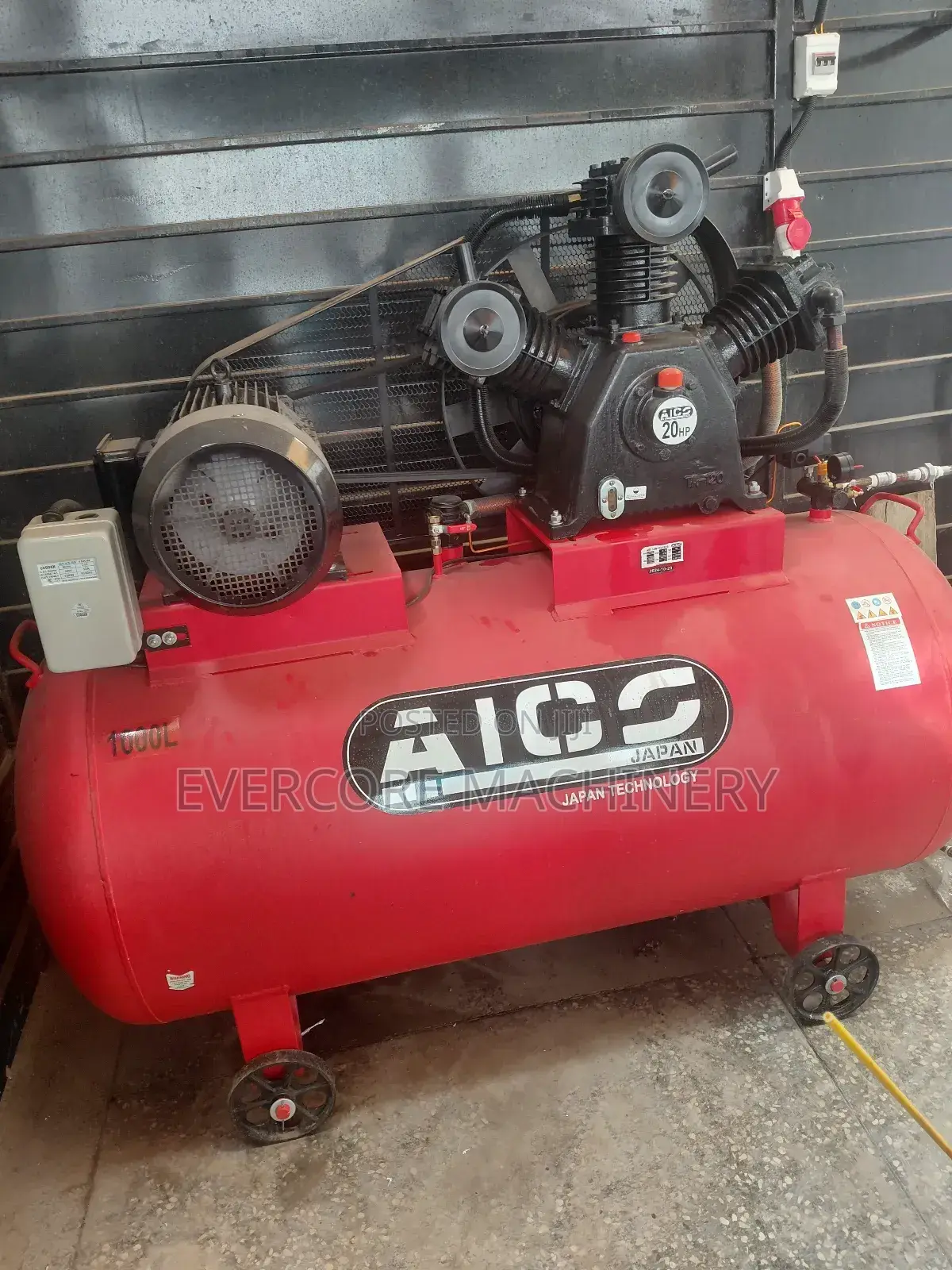 Aico Japan 1000 Litres Three Phase Air Compressor Heavy Duty