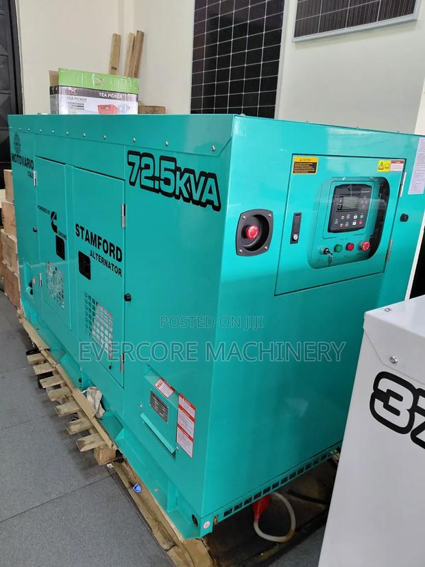 Cummins 72.5kva Diesel Silent Generator With Ats. - main view