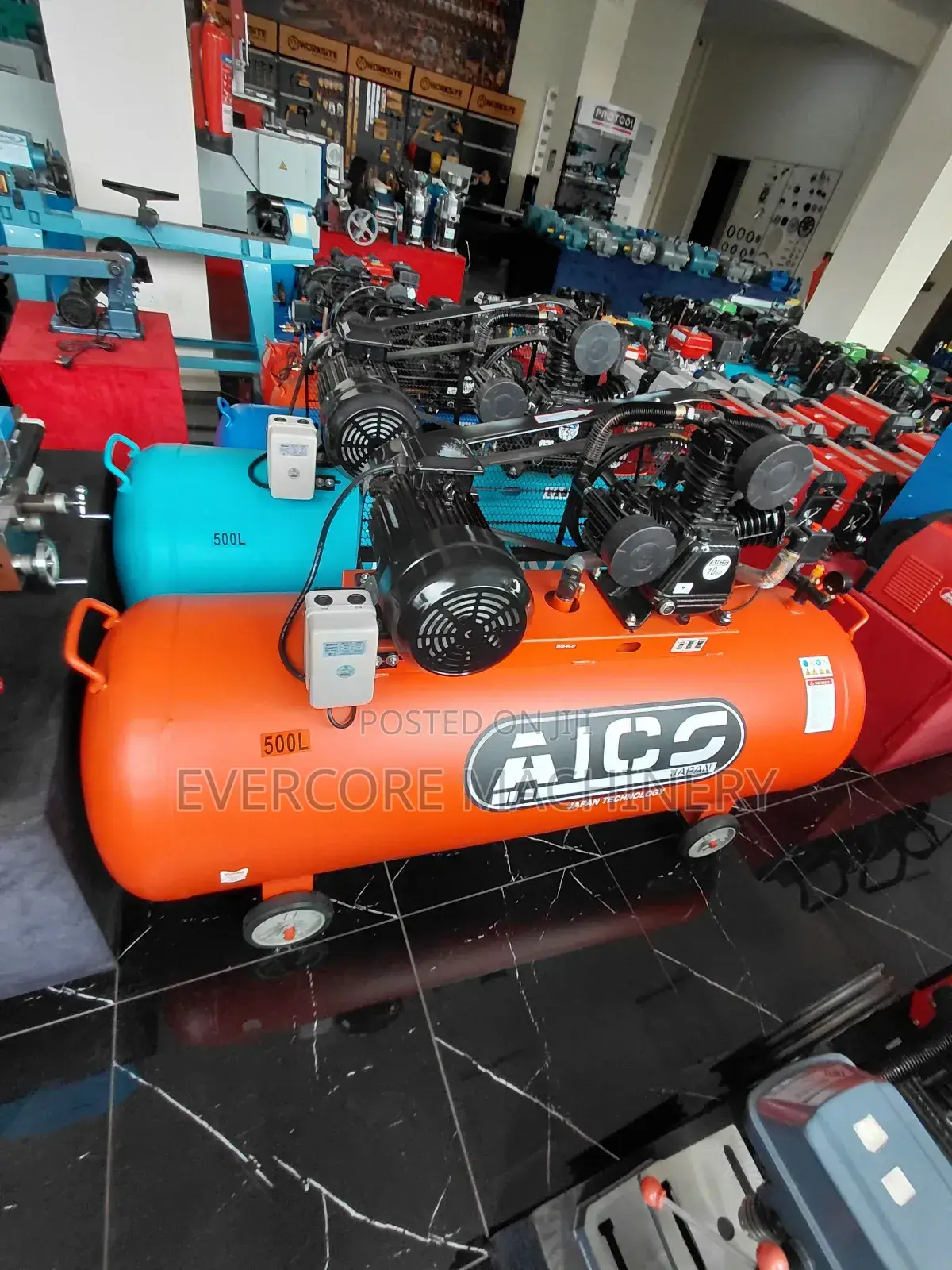 500litres Electric Air Compressor Three Phase Machine.