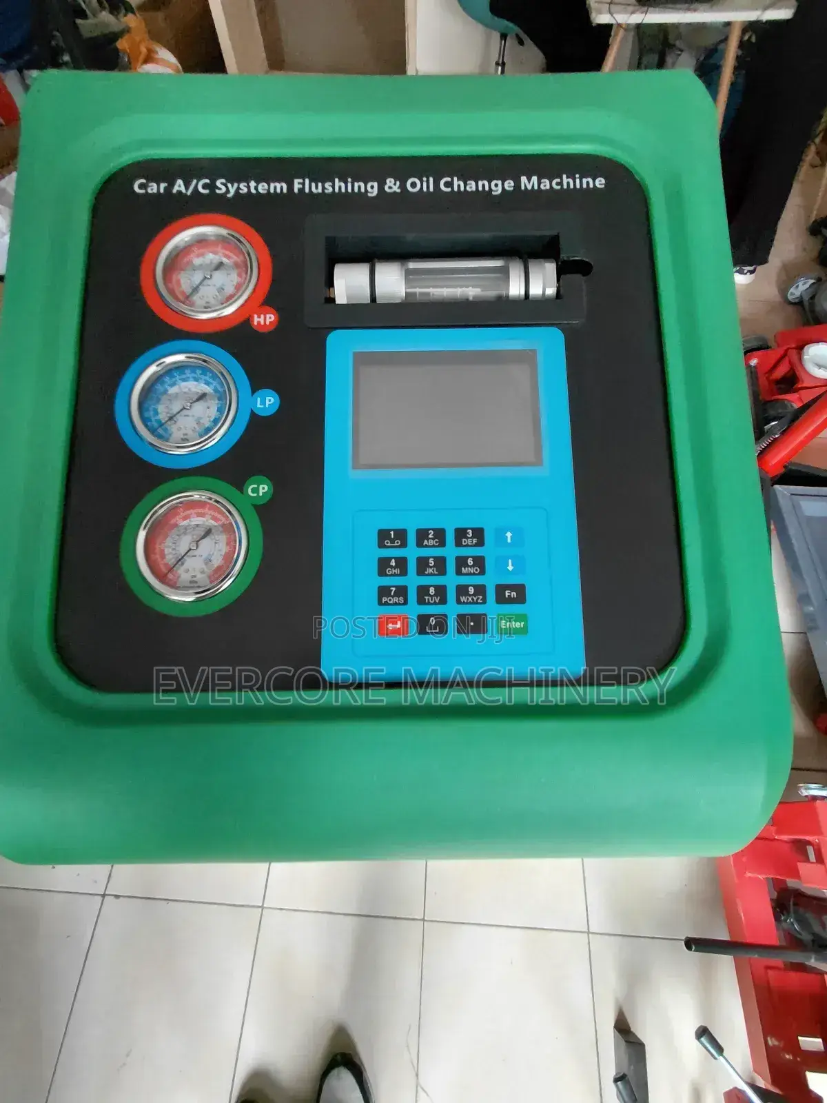 Heavy Duty Car a/C Flushing and Oil Change Machine.
