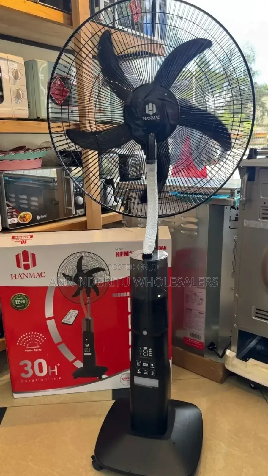 Standing Fan With Humidifier