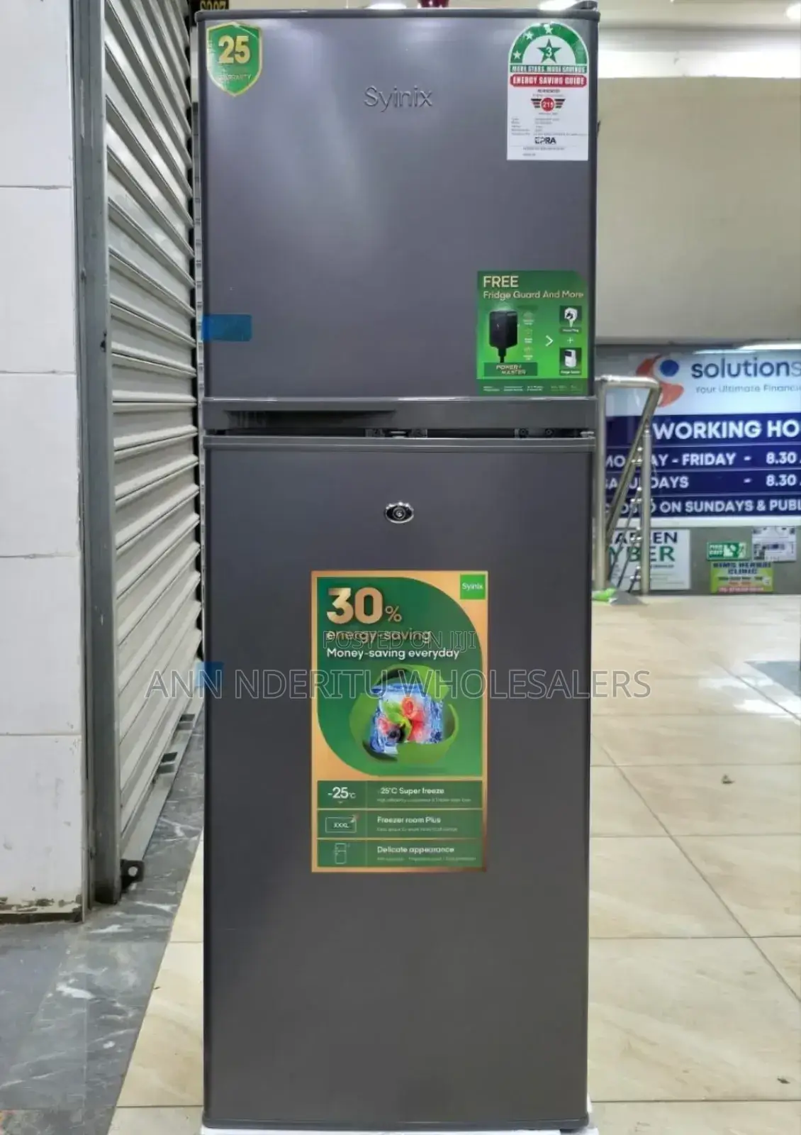 Syinix 138litres Fridge Double Door