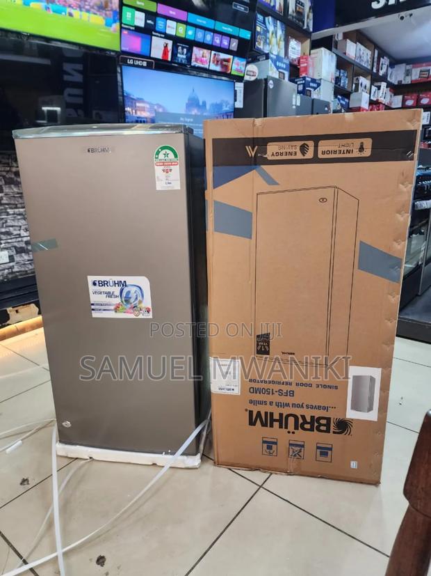 Bruhm Single Door Refrigerator 90l - Silver