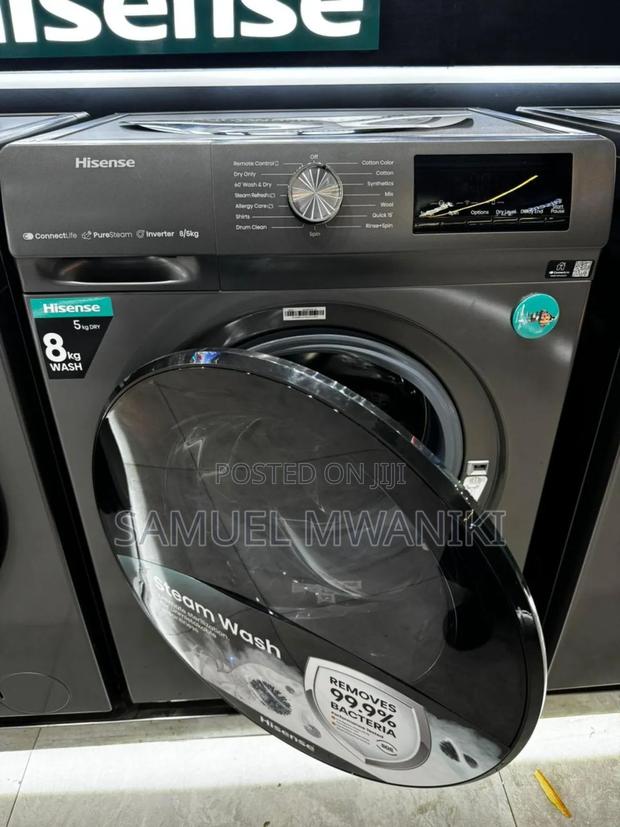 Hisense Washing Machine 8kg/5kg Wash and Dryer Front Load Latest Model