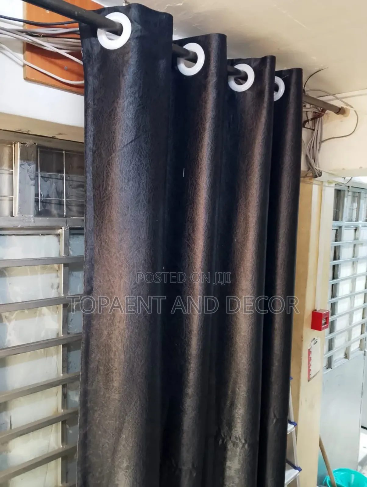 Plain Black Curtains for Bedroom Window Privacy