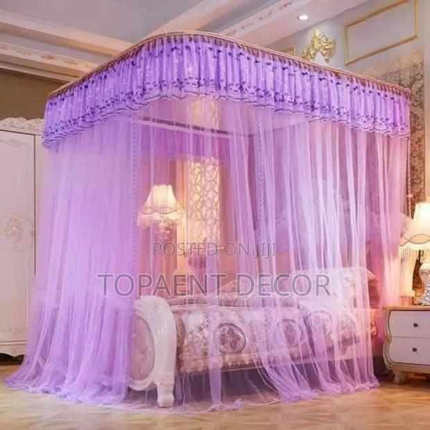 2 Stand Purple Girly Beds Shielded Nights Mosquito Net