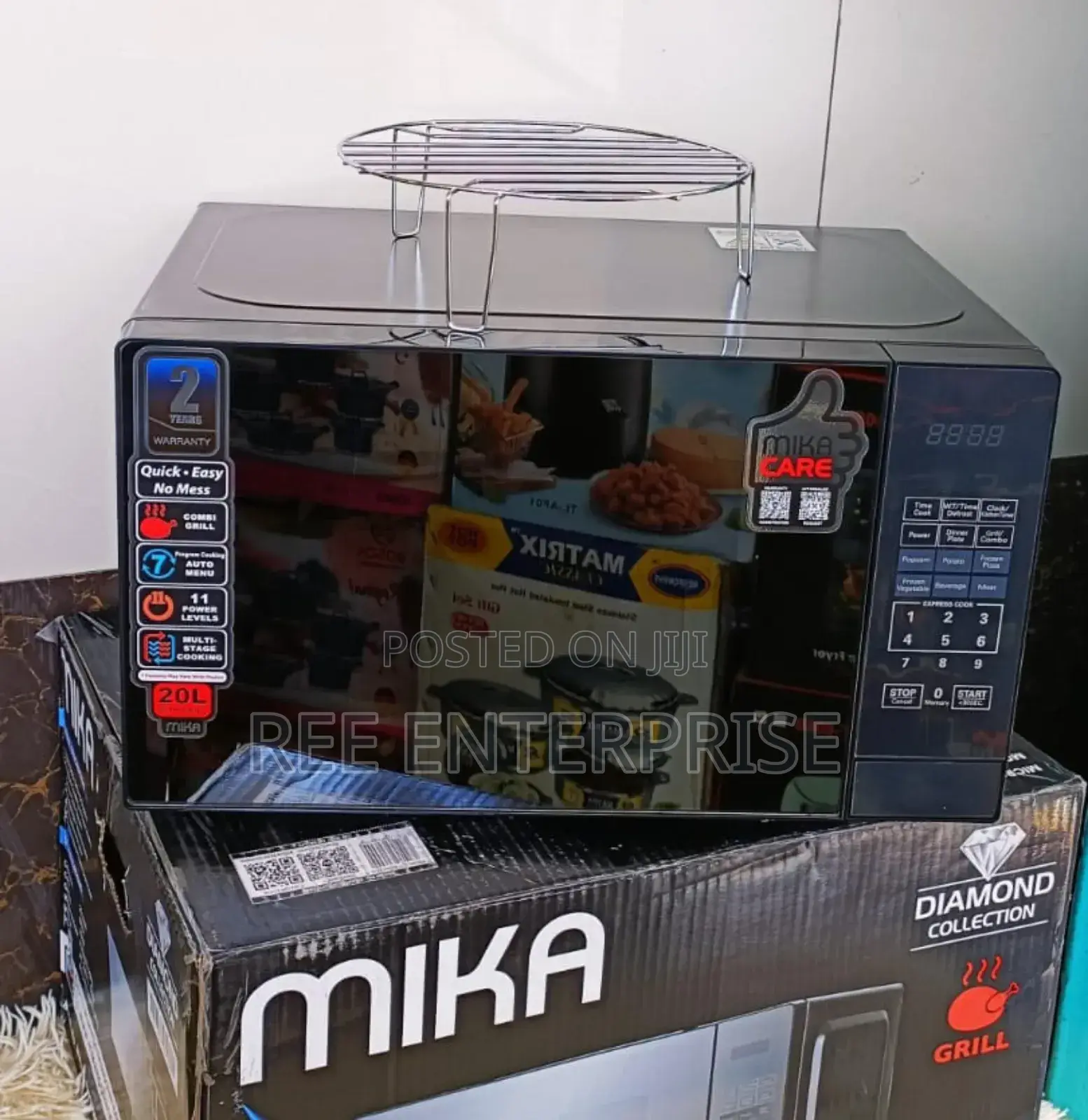 Best Ever Microwave Oven Grill Mika 20ltr With 1000w Grill Silver