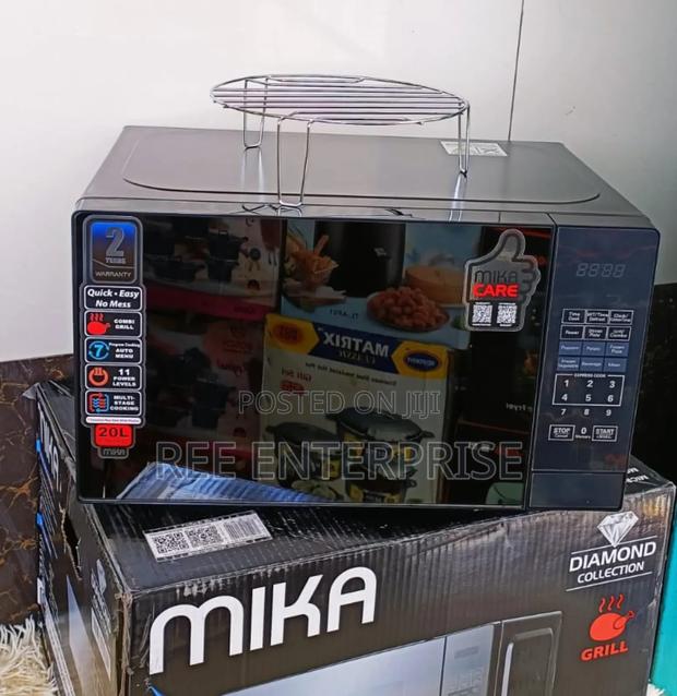 Best Ever Microwave Oven Grill Mika 20ltr With 1000w Grill Silver