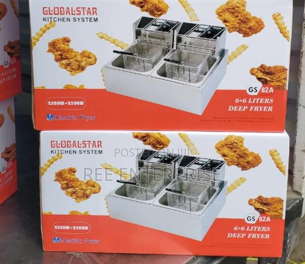 2500watts+ 2500watts Globalstar 6+6lt Deep Fryer - main view