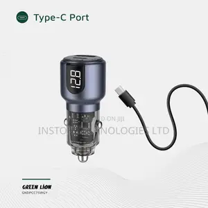 Green Lion 75w Dual Port Car Charger With Cable