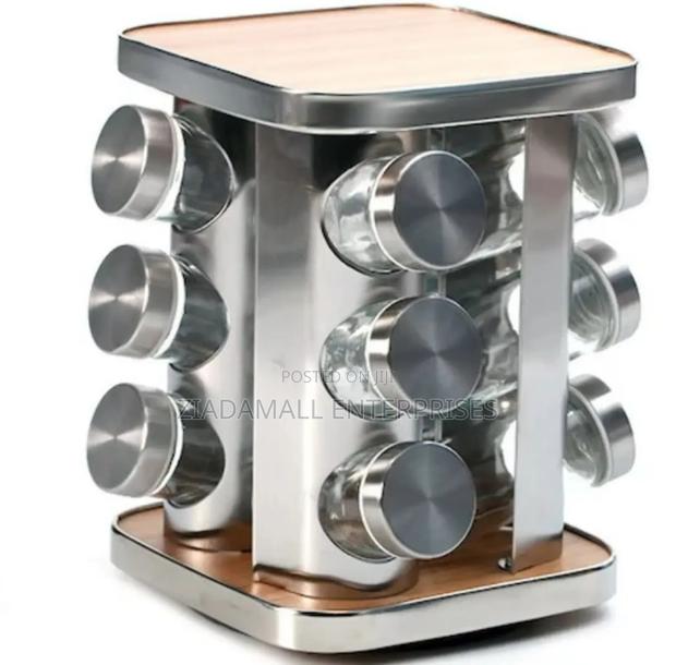 Spice Rack Bold Aromatic Spice Rack Rotating - main view