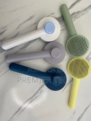 Self Cleaning Pet Comb White,Pink,Blue,Grey,Green,Yellow