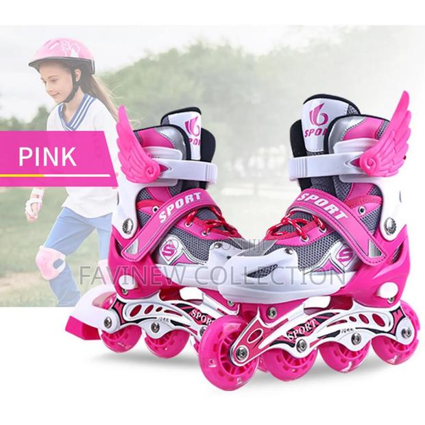 Adjustable Inline Skates Set With Helmet Protective Guards - thumbnail 5