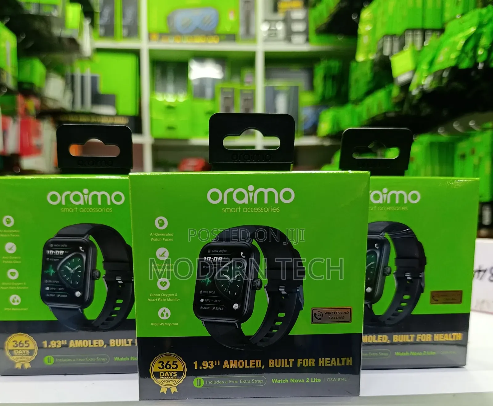 Oraimo Watch Nova 2 Lite 1.93 Amoled Small Display Smartwatch