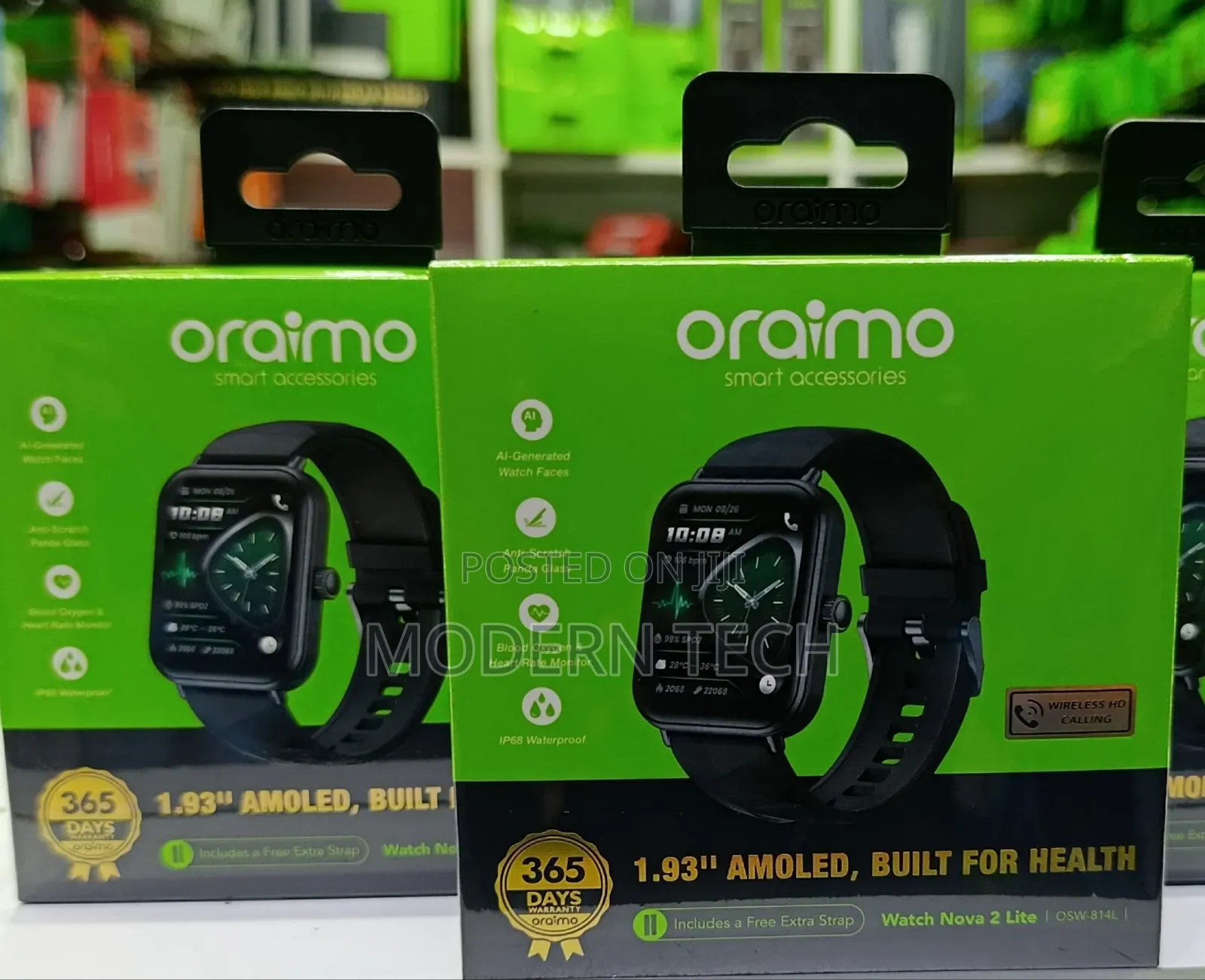 Oraimo Watch Nova 2 Lite 1.93 Amoled Display Smartwatch