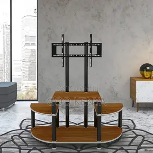 Home Tv Stand; Modern Wooden Tv Stand With Open Shelves and Tv Mount