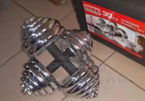 30kgs Chrome Dumbells - thumbnail 2