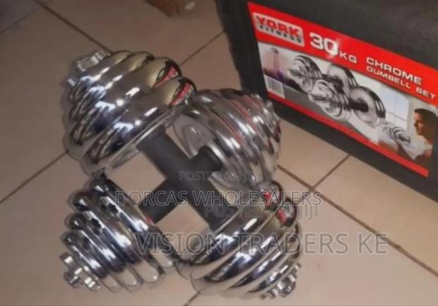 30kgs Chrome Dumbells - main view