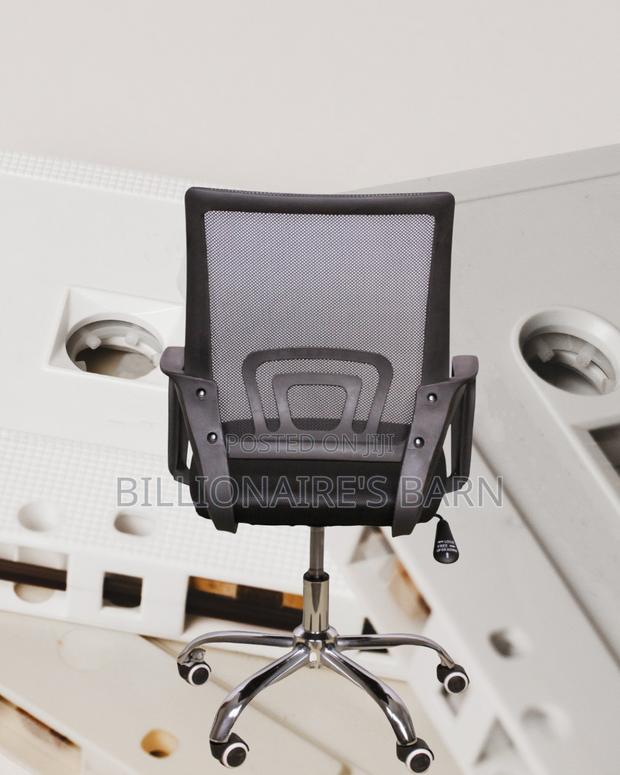 Secretarial Mesh Office Chair | Orthopedic Mesh Backrest - thumbnail 4