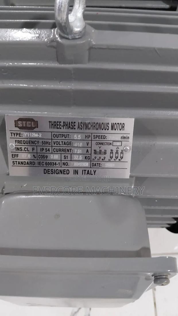 5.5hp Three Phase Motor High-Speed 415v Italy Design. - thumbnail 2