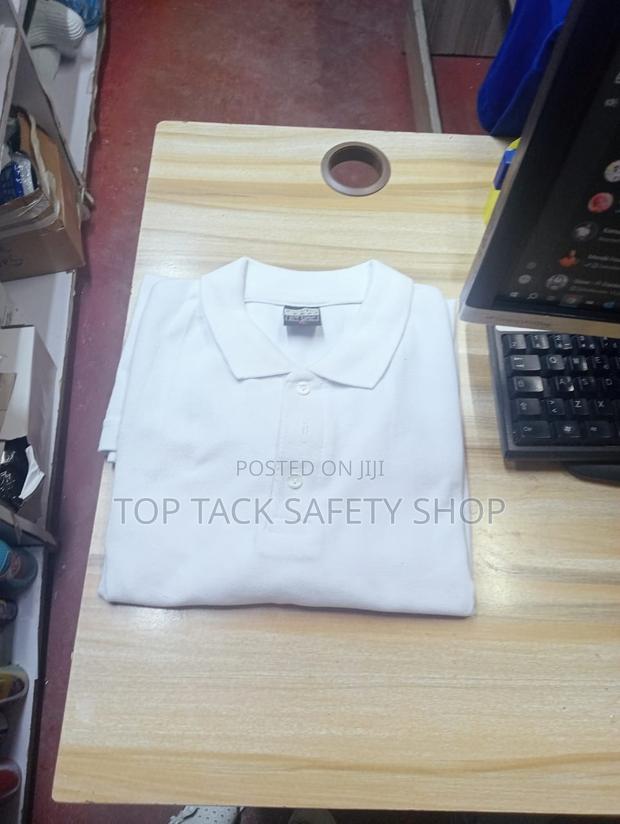 Plain Polo White T Shirt - thumbnail 3