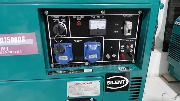Hl Power 7.5kva Diesel Silent Generator Single Phase Output. - thumbnail 5