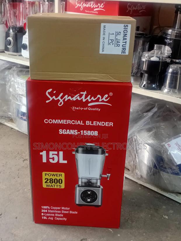Signature 15l Commercial Blender 2800w With Extra 5l Jug - main view
