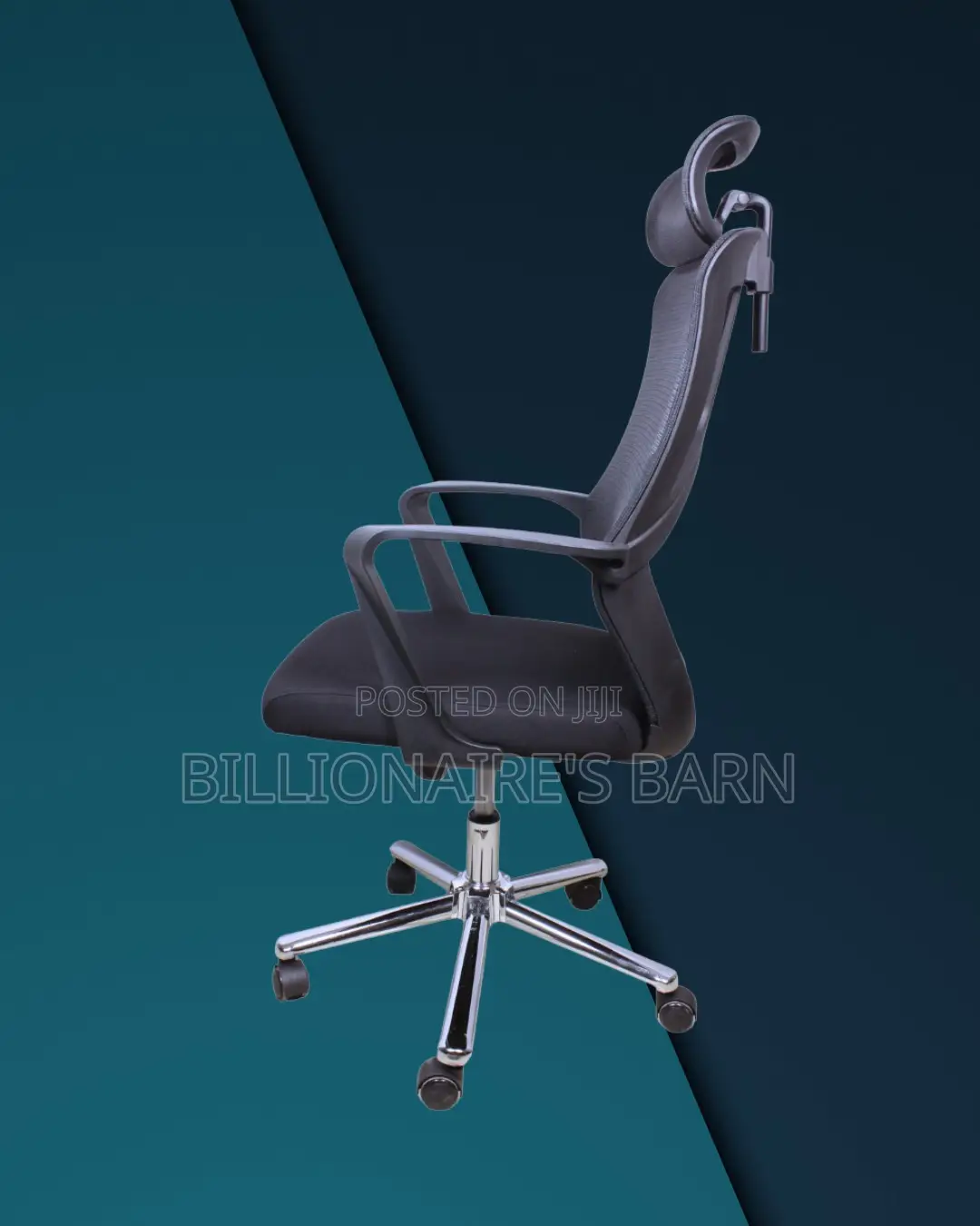 High Back Mesh Office Chair (Quiet-roll) — Only A Few Left