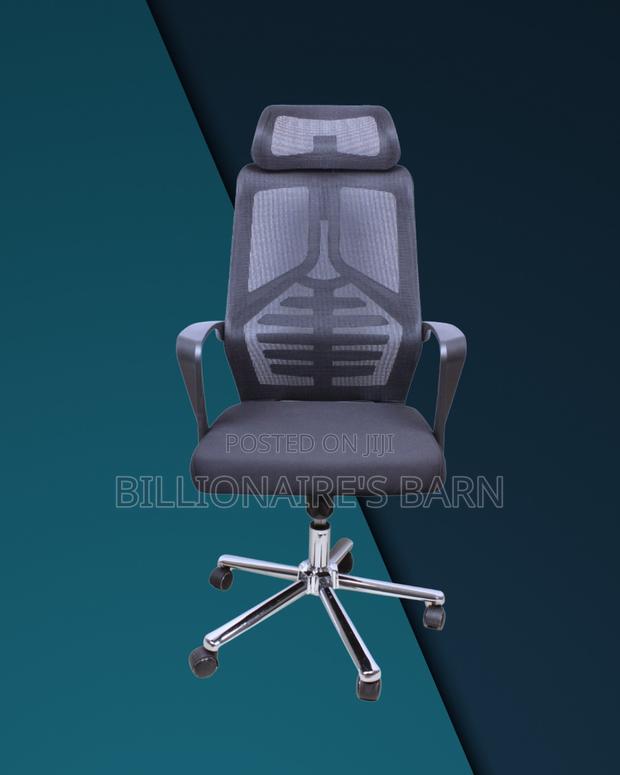 High Back Mesh Office Chair (Quiet-roll) — Only A Few Left - thumbnail 3
