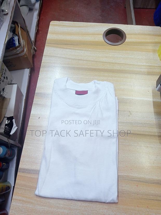 Kids White Round Neck T Shirt