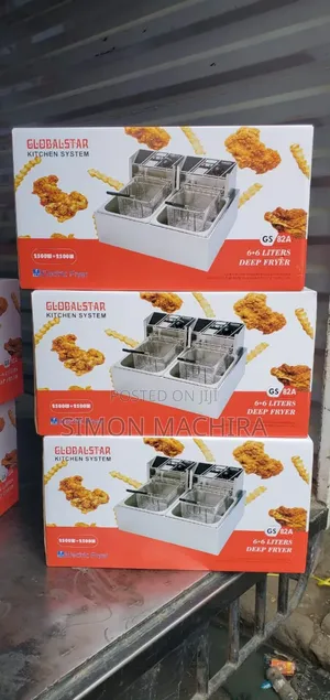 Globalstar 6l + 6l Stainless Steel Double Deep Fryer