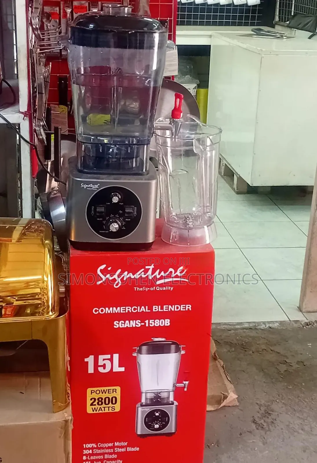 Signature 15l Commercial Blender 2800w With Extra 5l Jug