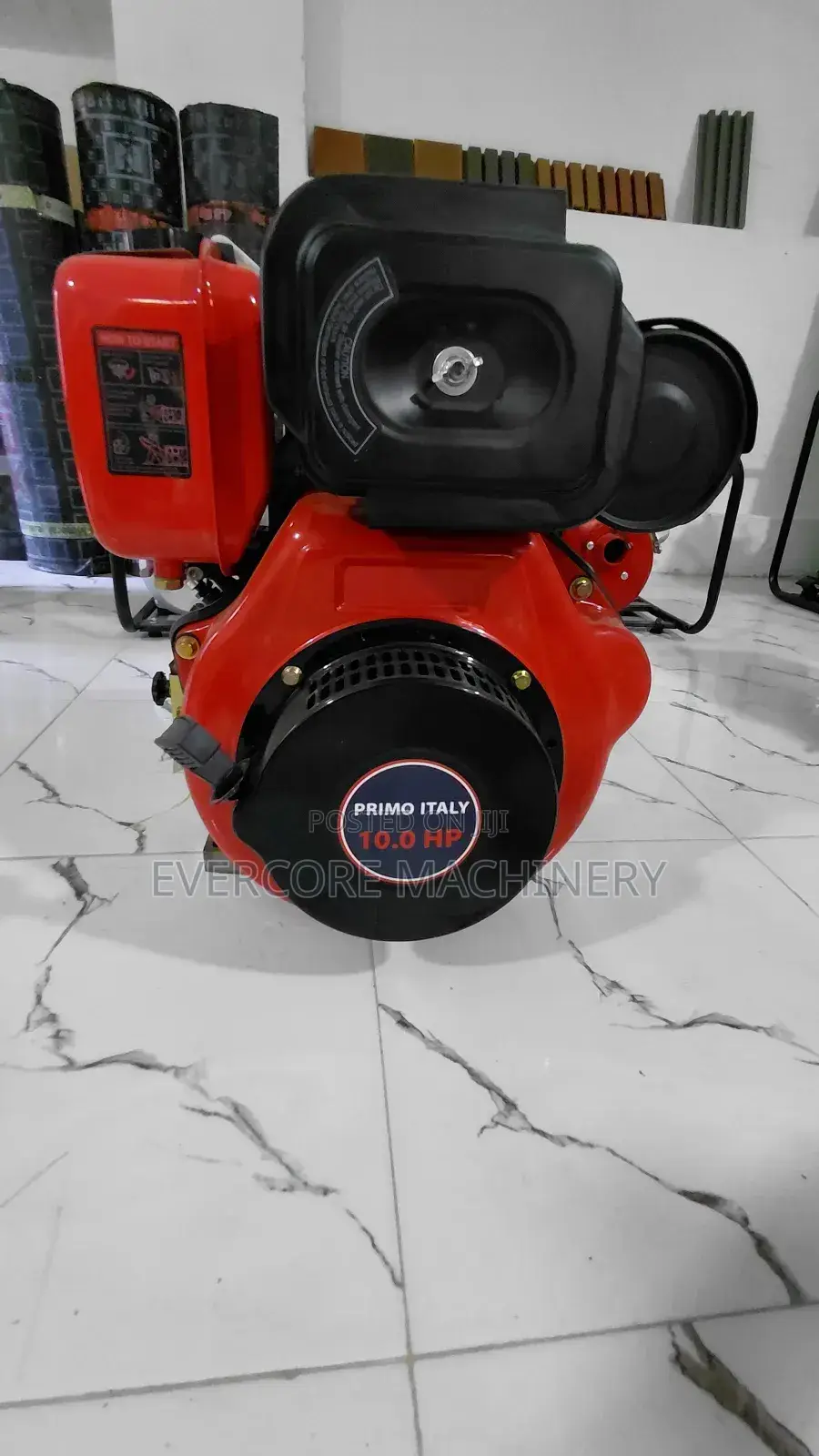 Primo Italy 10hp/186f Diesel Aircooled Engine.