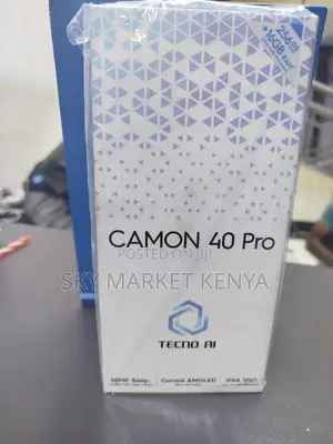 New Tecno Camon 40 Pro 256 GB Black