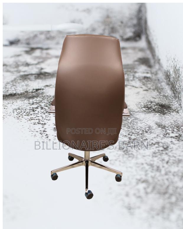 Sleek Brown Executive Leather Office Chair