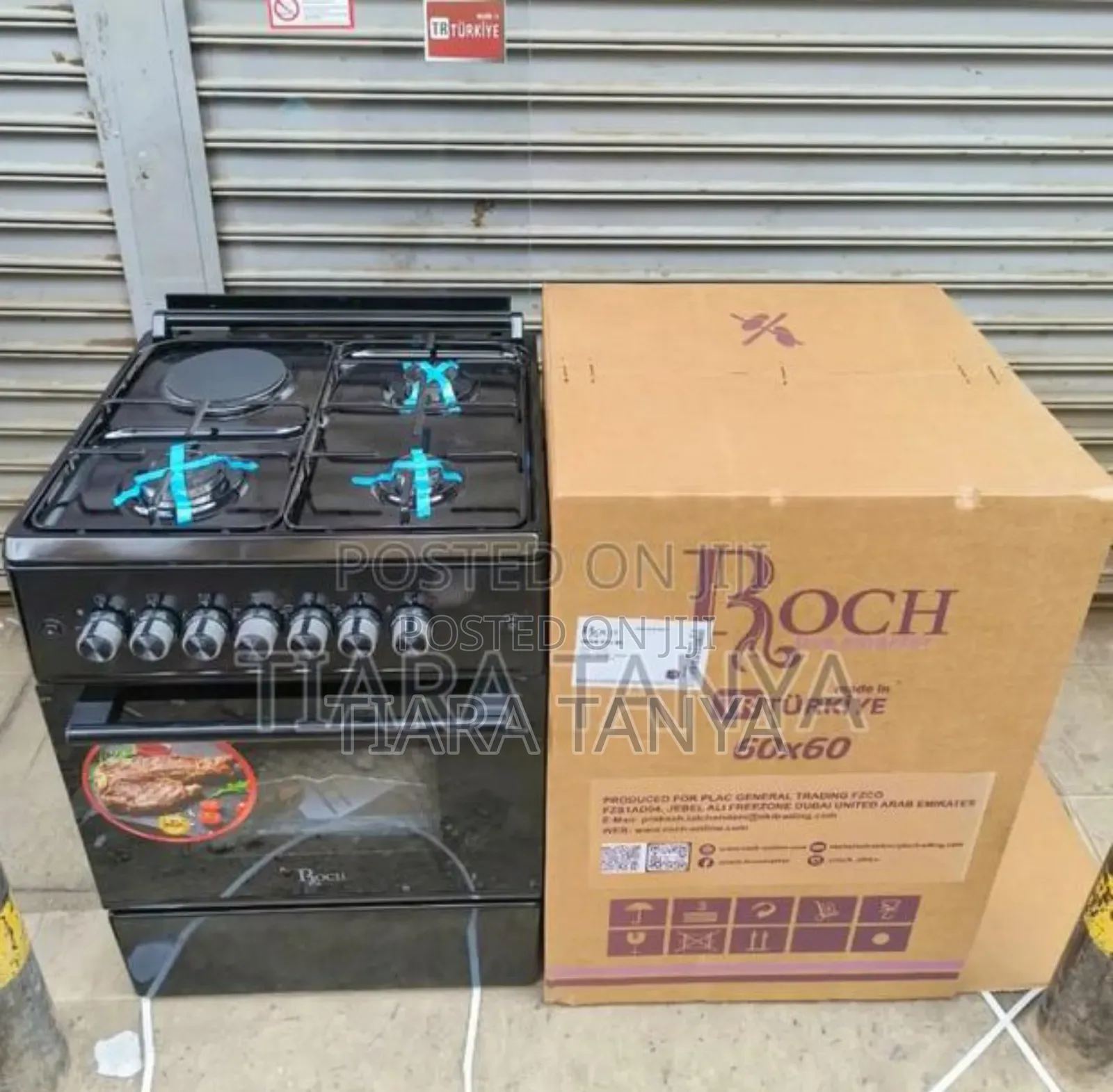 Roch 3 Gas and 1 Electric Hot Plate Auto Ignition Free Standing Cooker