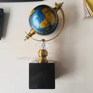 World Globe Marble Base Luxury Home/Office Decor Ornament Gift