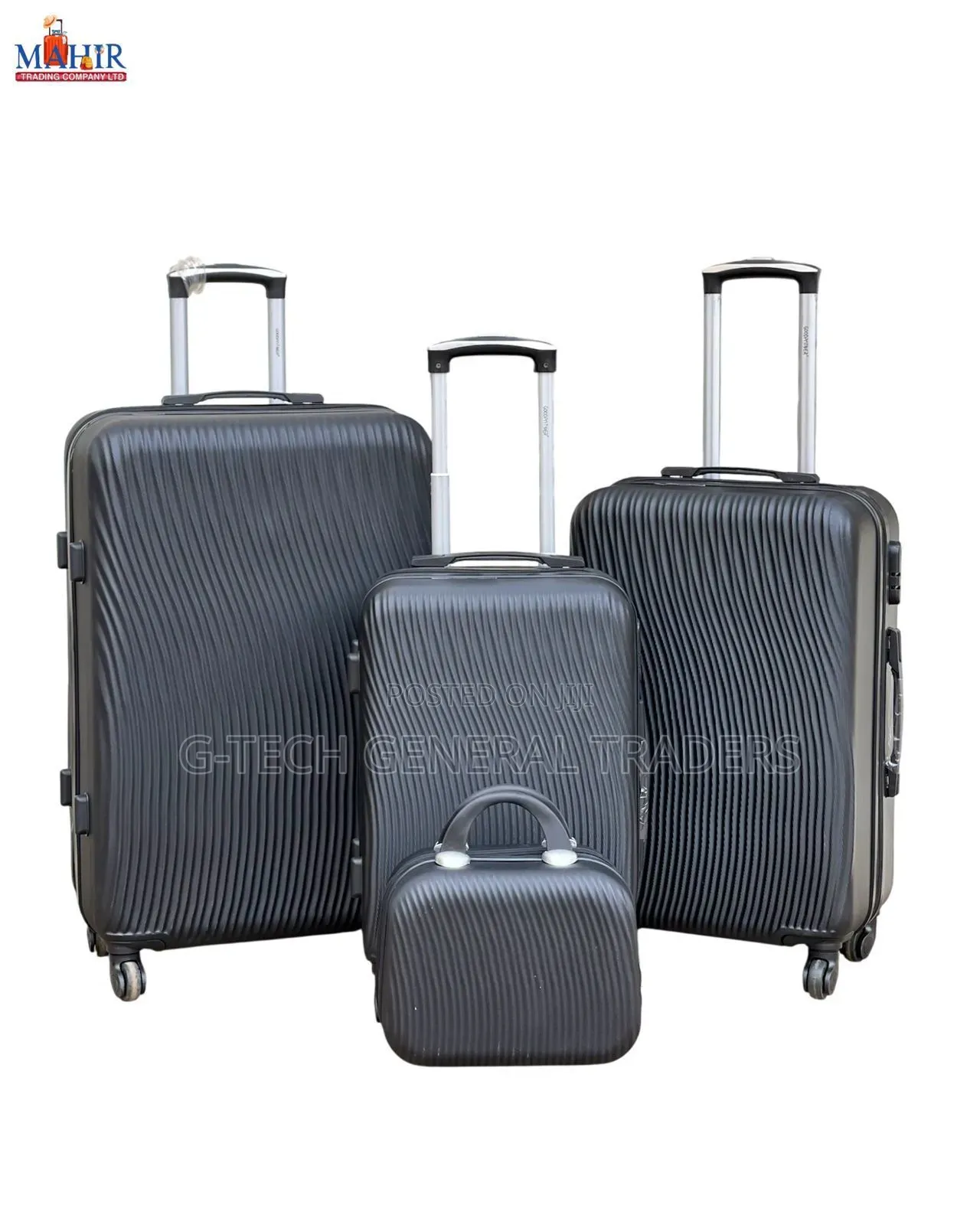 Hardshell 4in1 Double Zip Fiber Suitcase
