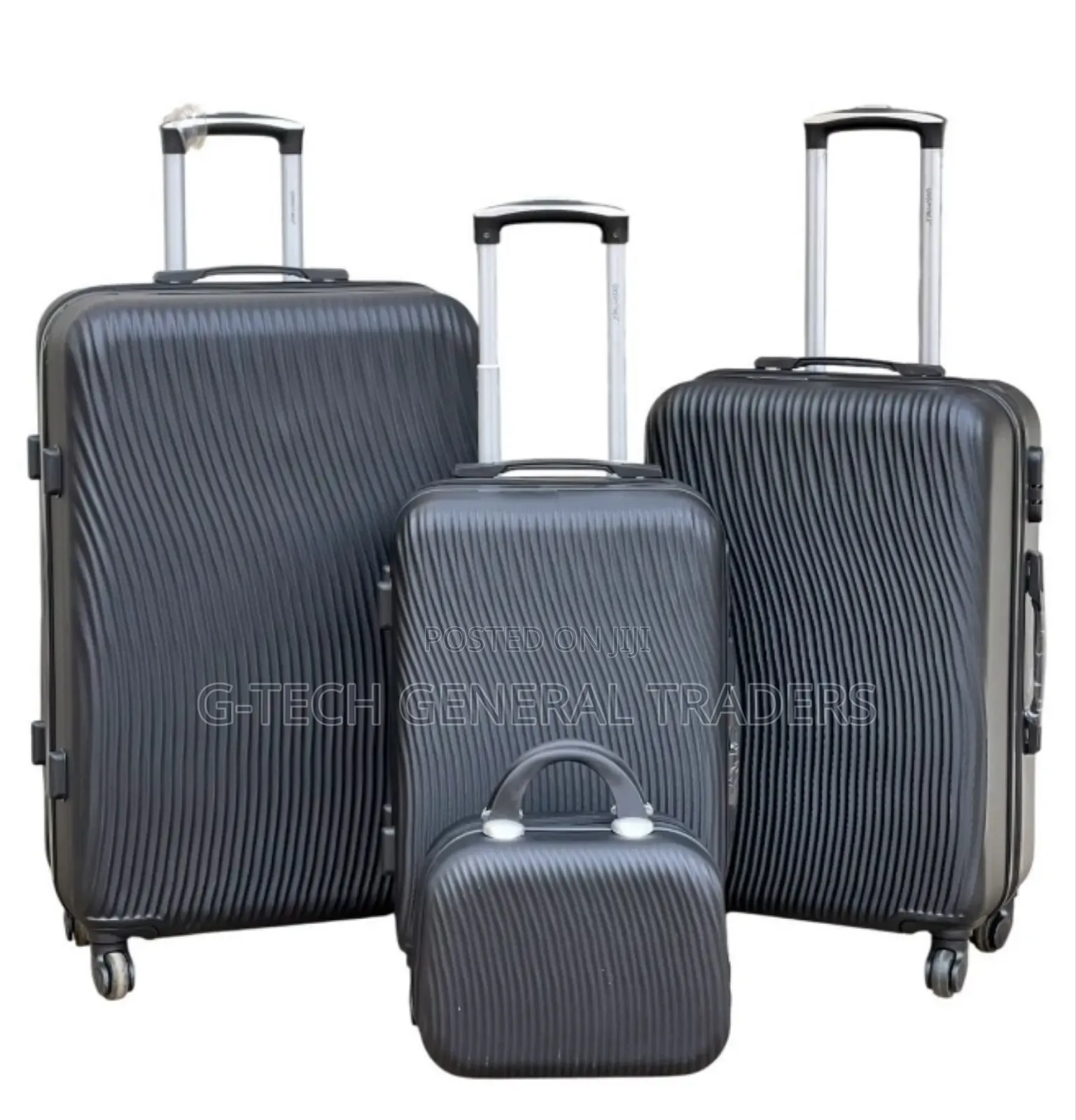 Hardshell 4in1 Double Zip Fiber Suitcase