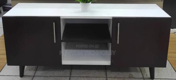 Kyoto Japanese Modern Wooden Tv Stand 4ft White and Black