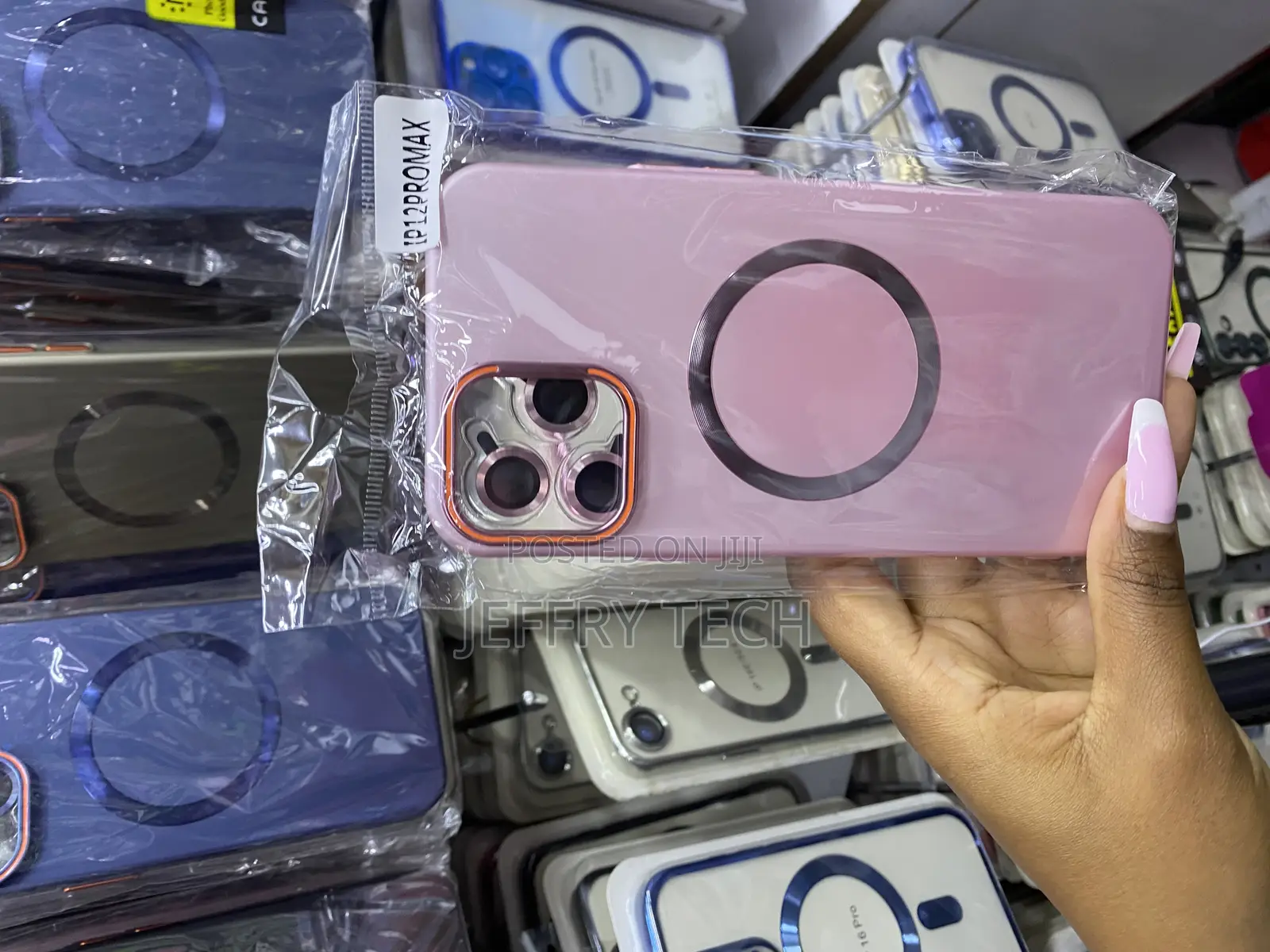 Aqwers Magnetic Case for iPhone 12 Pro Max With Lense Protector /Stand