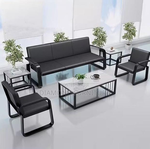 Office Furniture; Comfortable {5-Seater} Office Reception Sofa Seating - thumbnail 5