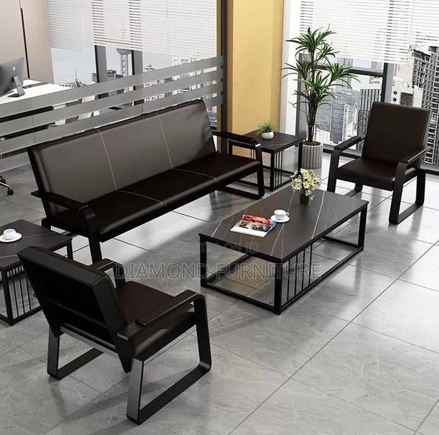 Office Furniture; Comfortable {5-Seater} Office Reception Sofa Seating - thumbnail 6