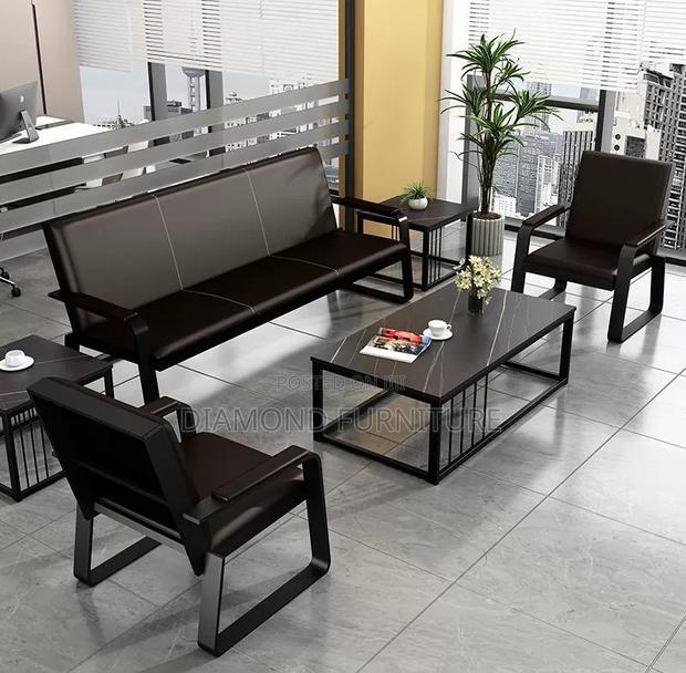 Office Furniture; Comfortable {5-Seater} Office Reception Sofa Seating - thumbnail 12